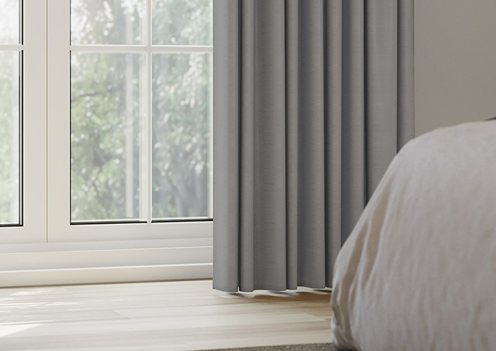 Shima Faux Silk, Platinum - Made to Measure Curtains - Image 5